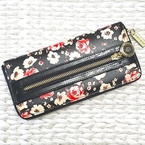 Anne Klein Floral Zippered Wallet